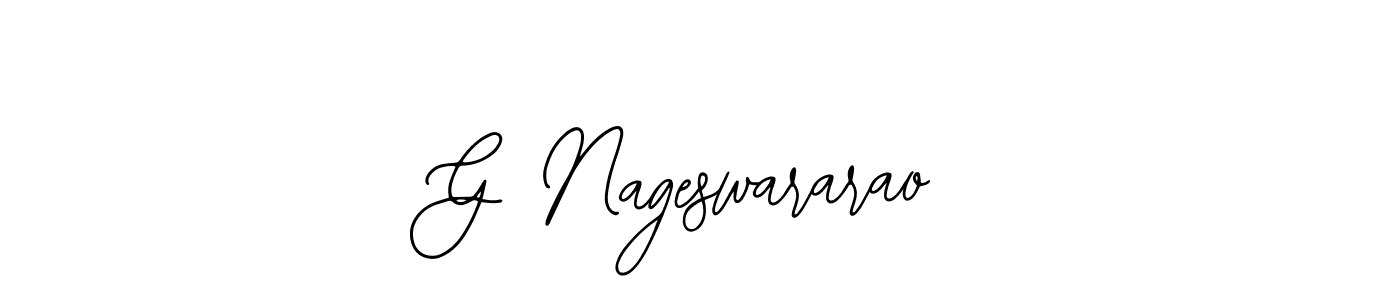 Design your own signature with our free online signature maker. With this signature software, you can create a handwritten (Bearetta-2O07w) signature for name G Nageswararao. G Nageswararao signature style 12 images and pictures png