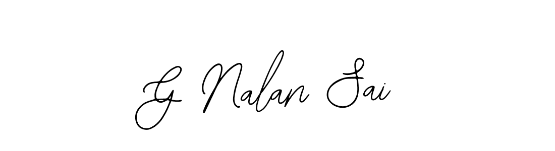 Design your own signature with our free online signature maker. With this signature software, you can create a handwritten (Bearetta-2O07w) signature for name G Nalan Sai. G Nalan Sai signature style 12 images and pictures png