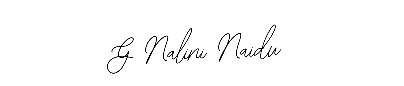 Design your own signature with our free online signature maker. With this signature software, you can create a handwritten (Bearetta-2O07w) signature for name G Nalini Naidu. G Nalini Naidu signature style 12 images and pictures png