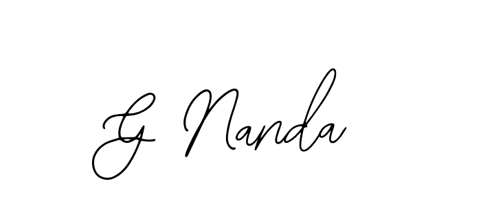 Similarly Bearetta-2O07w is the best handwritten signature design. Signature creator online .You can use it as an online autograph creator for name G Nanda. G Nanda signature style 12 images and pictures png