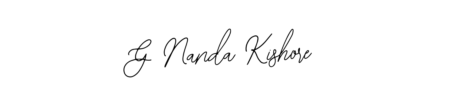 Similarly Bearetta-2O07w is the best handwritten signature design. Signature creator online .You can use it as an online autograph creator for name G Nanda Kishore. G Nanda Kishore signature style 12 images and pictures png