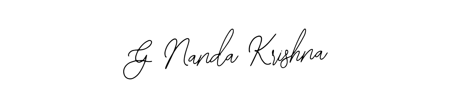 Make a beautiful signature design for name G Nanda Krishna. With this signature (Bearetta-2O07w) style, you can create a handwritten signature for free. G Nanda Krishna signature style 12 images and pictures png