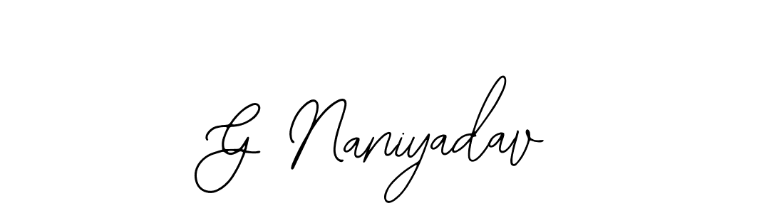 if you are searching for the best signature style for your name G Naniyadav. so please give up your signature search. here we have designed multiple signature styles  using Bearetta-2O07w. G Naniyadav signature style 12 images and pictures png