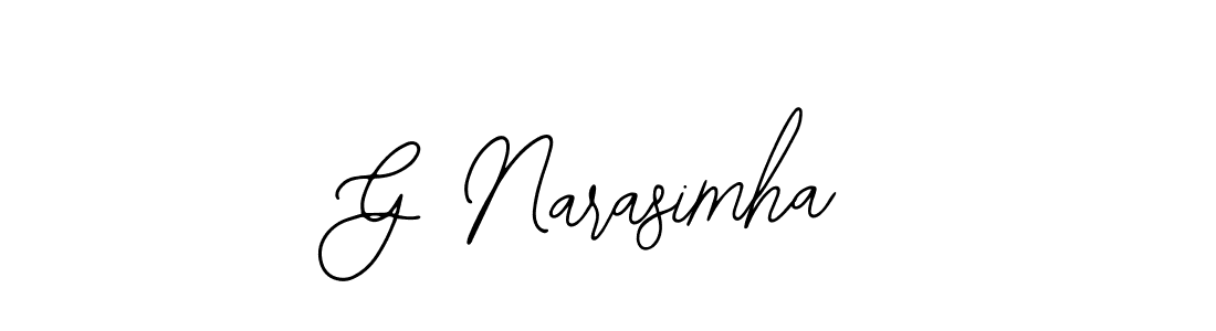 G Narasimha stylish signature style. Best Handwritten Sign (Bearetta-2O07w) for my name. Handwritten Signature Collection Ideas for my name G Narasimha. G Narasimha signature style 12 images and pictures png