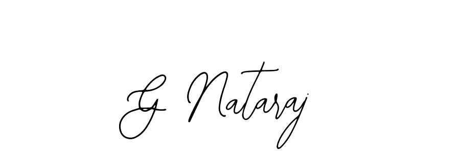 How to make G Nataraj name signature. Use Bearetta-2O07w style for creating short signs online. This is the latest handwritten sign. G Nataraj signature style 12 images and pictures png