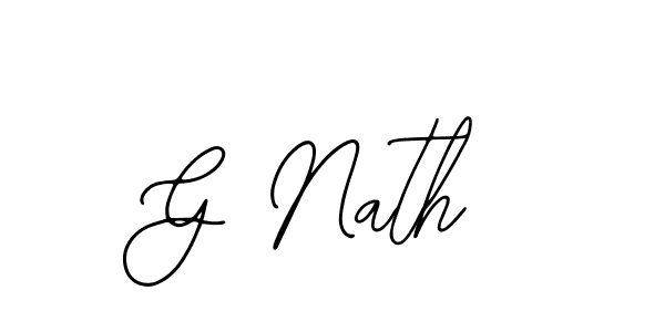 Use a signature maker to create a handwritten signature online. With this signature software, you can design (Bearetta-2O07w) your own signature for name G Nath. G Nath signature style 12 images and pictures png