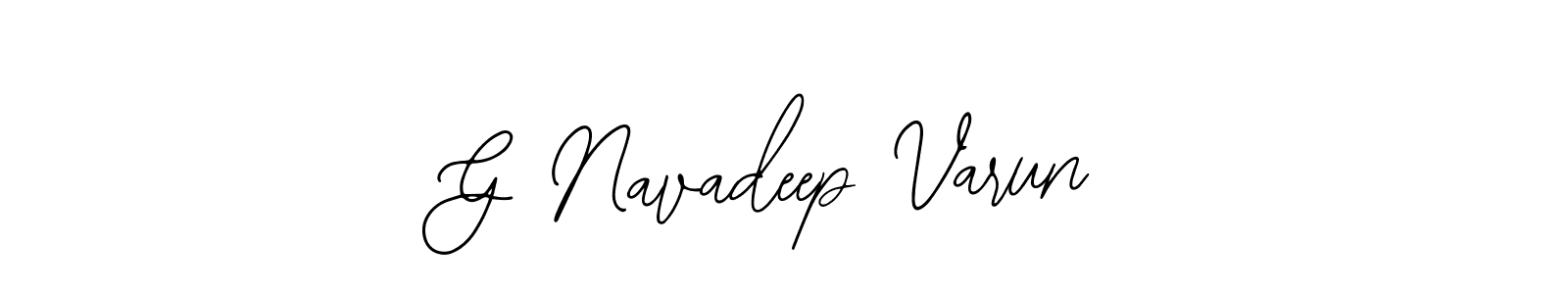 How to Draw G Navadeep Varun signature style? Bearetta-2O07w is a latest design signature styles for name G Navadeep Varun. G Navadeep Varun signature style 12 images and pictures png