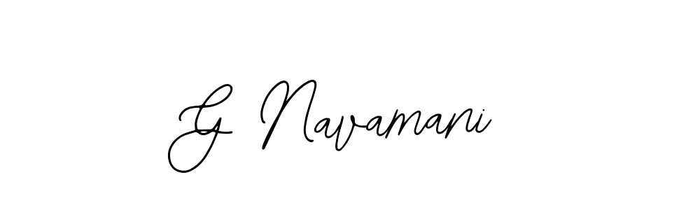 Design your own signature with our free online signature maker. With this signature software, you can create a handwritten (Bearetta-2O07w) signature for name G Navamani. G Navamani signature style 12 images and pictures png