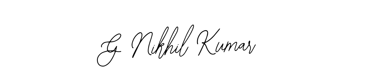 This is the best signature style for the G Nikhil Kumar name. Also you like these signature font (Bearetta-2O07w). Mix name signature. G Nikhil Kumar signature style 12 images and pictures png