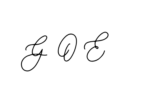 Bearetta-2O07w is a professional signature style that is perfect for those who want to add a touch of class to their signature. It is also a great choice for those who want to make their signature more unique. Get G O E name to fancy signature for free. G O E signature style 12 images and pictures png