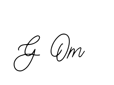 Create a beautiful signature design for name G Om. With this signature (Bearetta-2O07w) fonts, you can make a handwritten signature for free. G Om signature style 12 images and pictures png