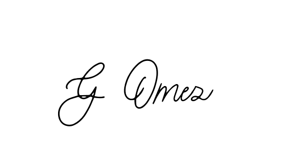 G Omez stylish signature style. Best Handwritten Sign (Bearetta-2O07w) for my name. Handwritten Signature Collection Ideas for my name G Omez. G Omez signature style 12 images and pictures png