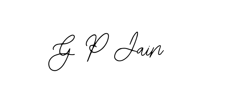 You should practise on your own different ways (Bearetta-2O07w) to write your name (G P Jain) in signature. don't let someone else do it for you. G P Jain signature style 12 images and pictures png