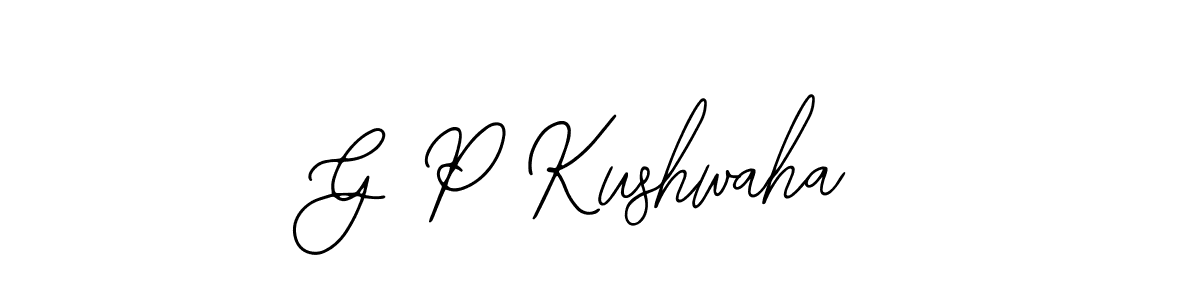 Make a beautiful signature design for name G P Kushwaha. With this signature (Bearetta-2O07w) style, you can create a handwritten signature for free. G P Kushwaha signature style 12 images and pictures png