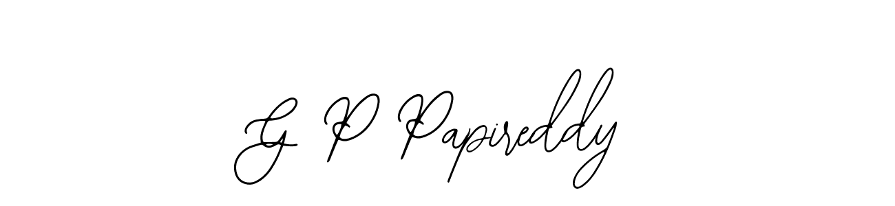 How to Draw G P Papireddy signature style? Bearetta-2O07w is a latest design signature styles for name G P Papireddy. G P Papireddy signature style 12 images and pictures png
