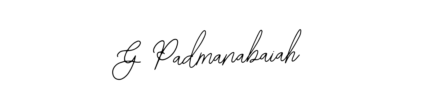 G Padmanabaiah stylish signature style. Best Handwritten Sign (Bearetta-2O07w) for my name. Handwritten Signature Collection Ideas for my name G Padmanabaiah. G Padmanabaiah signature style 12 images and pictures png