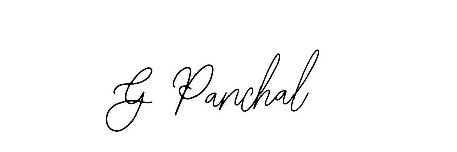 Create a beautiful signature design for name G Panchal. With this signature (Bearetta-2O07w) fonts, you can make a handwritten signature for free. G Panchal signature style 12 images and pictures png