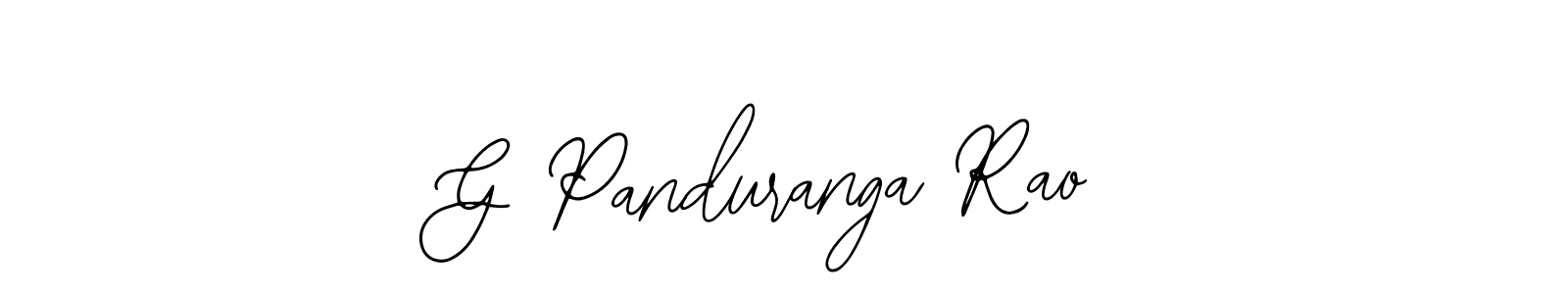 Use a signature maker to create a handwritten signature online. With this signature software, you can design (Bearetta-2O07w) your own signature for name G Panduranga Rao. G Panduranga Rao signature style 12 images and pictures png