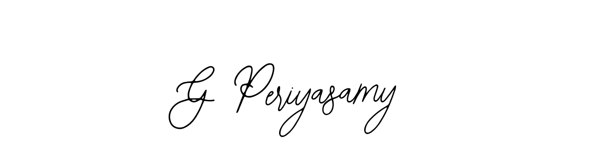 The best way (Bearetta-2O07w) to make a short signature is to pick only two or three words in your name. The name G Periyasamy include a total of six letters. For converting this name. G Periyasamy signature style 12 images and pictures png