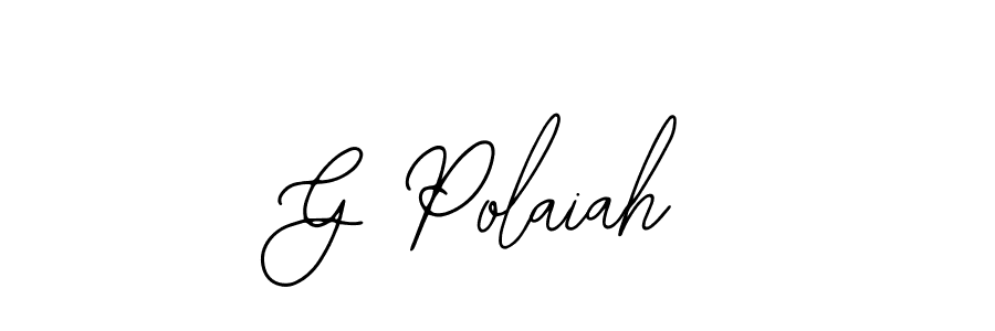 How to make G Polaiah signature? Bearetta-2O07w is a professional autograph style. Create handwritten signature for G Polaiah name. G Polaiah signature style 12 images and pictures png