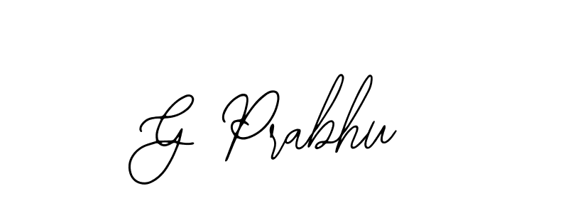 The best way (Bearetta-2O07w) to make a short signature is to pick only two or three words in your name. The name G Prabhu include a total of six letters. For converting this name. G Prabhu signature style 12 images and pictures png