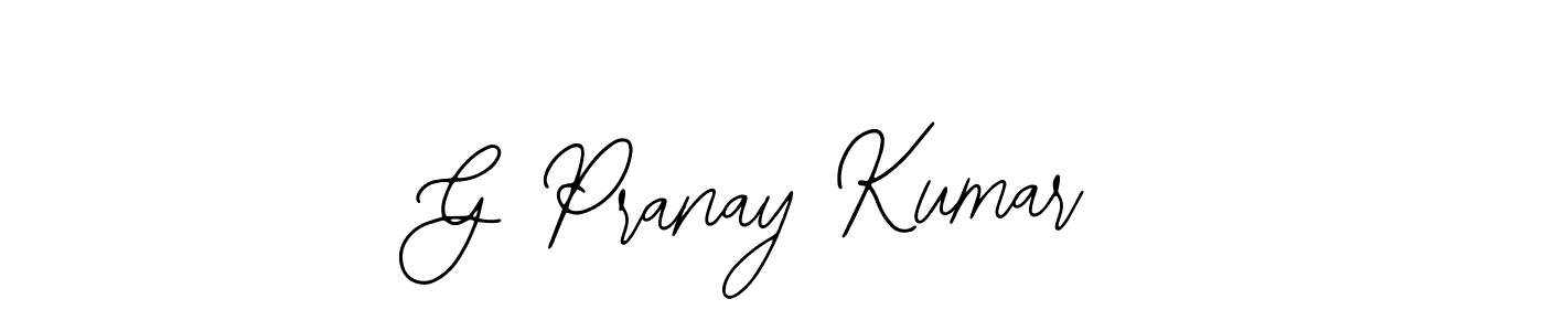 Make a short G Pranay Kumar signature style. Manage your documents anywhere anytime using Bearetta-2O07w. Create and add eSignatures, submit forms, share and send files easily. G Pranay Kumar signature style 12 images and pictures png