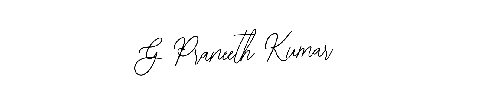 How to Draw G Praneeth Kumar signature style? Bearetta-2O07w is a latest design signature styles for name G Praneeth Kumar. G Praneeth Kumar signature style 12 images and pictures png