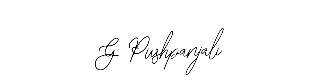 How to make G Pushpanjali signature? Bearetta-2O07w is a professional autograph style. Create handwritten signature for G Pushpanjali name. G Pushpanjali signature style 12 images and pictures png