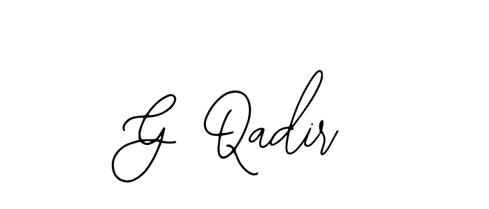You should practise on your own different ways (Bearetta-2O07w) to write your name (G Qadir) in signature. don't let someone else do it for you. G Qadir signature style 12 images and pictures png
