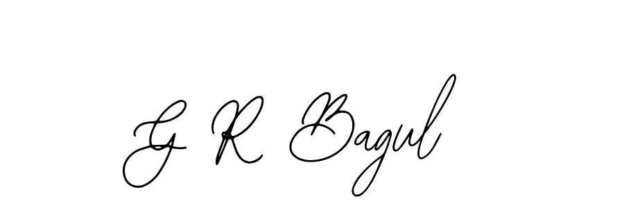 Design your own signature with our free online signature maker. With this signature software, you can create a handwritten (Bearetta-2O07w) signature for name G R Bagul. G R Bagul signature style 12 images and pictures png