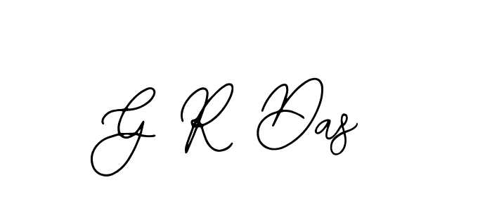 You should practise on your own different ways (Bearetta-2O07w) to write your name (G R Das) in signature. don't let someone else do it for you. G R Das signature style 12 images and pictures png