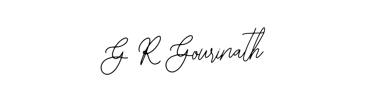 The best way (Bearetta-2O07w) to make a short signature is to pick only two or three words in your name. The name G R Gourinath include a total of six letters. For converting this name. G R Gourinath signature style 12 images and pictures png