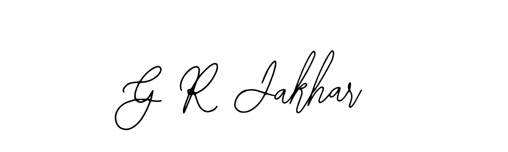 The best way (Bearetta-2O07w) to make a short signature is to pick only two or three words in your name. The name G R Jakhar include a total of six letters. For converting this name. G R Jakhar signature style 12 images and pictures png