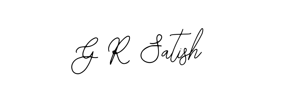 Make a beautiful signature design for name G R Satish. With this signature (Bearetta-2O07w) style, you can create a handwritten signature for free. G R Satish signature style 12 images and pictures png
