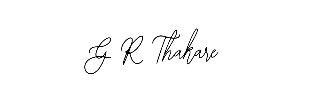 if you are searching for the best signature style for your name G R Thakare. so please give up your signature search. here we have designed multiple signature styles  using Bearetta-2O07w. G R Thakare signature style 12 images and pictures png