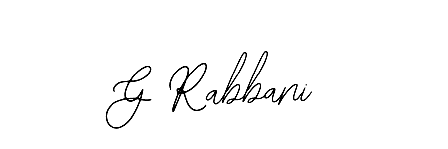 Also we have G Rabbani name is the best signature style. Create professional handwritten signature collection using Bearetta-2O07w autograph style. G Rabbani signature style 12 images and pictures png