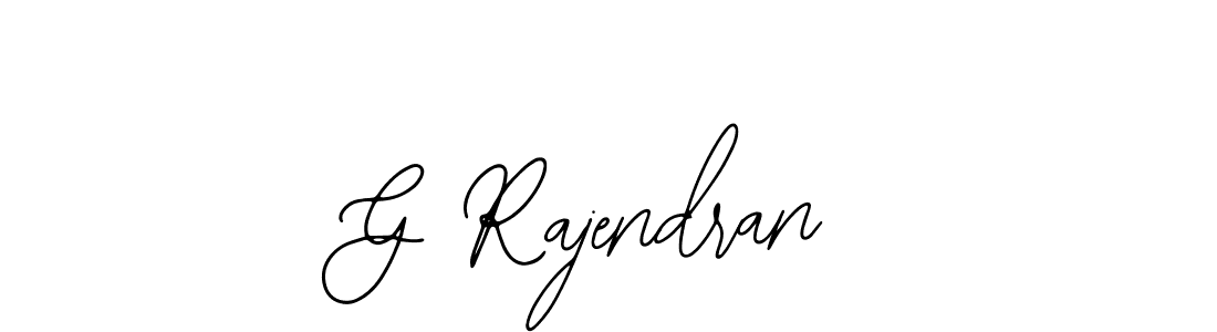 The best way (Bearetta-2O07w) to make a short signature is to pick only two or three words in your name. The name G Rajendran include a total of six letters. For converting this name. G Rajendran signature style 12 images and pictures png