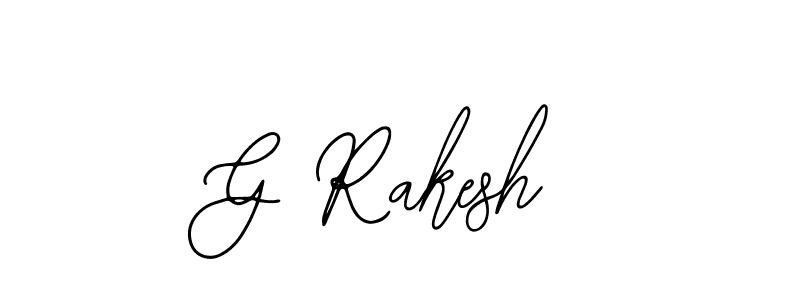 if you are searching for the best signature style for your name G Rakesh. so please give up your signature search. here we have designed multiple signature styles  using Bearetta-2O07w. G Rakesh signature style 12 images and pictures png