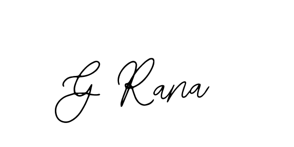 It looks lik you need a new signature style for name G Rana. Design unique handwritten (Bearetta-2O07w) signature with our free signature maker in just a few clicks. G Rana signature style 12 images and pictures png