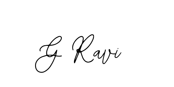 The best way (Bearetta-2O07w) to make a short signature is to pick only two or three words in your name. The name G Ravi include a total of six letters. For converting this name. G Ravi signature style 12 images and pictures png