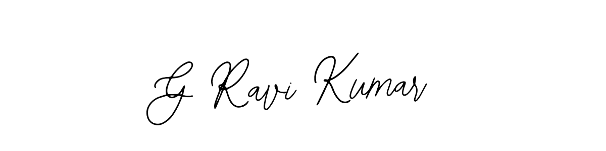 Design your own signature with our free online signature maker. With this signature software, you can create a handwritten (Bearetta-2O07w) signature for name G Ravi Kumar. G Ravi Kumar signature style 12 images and pictures png