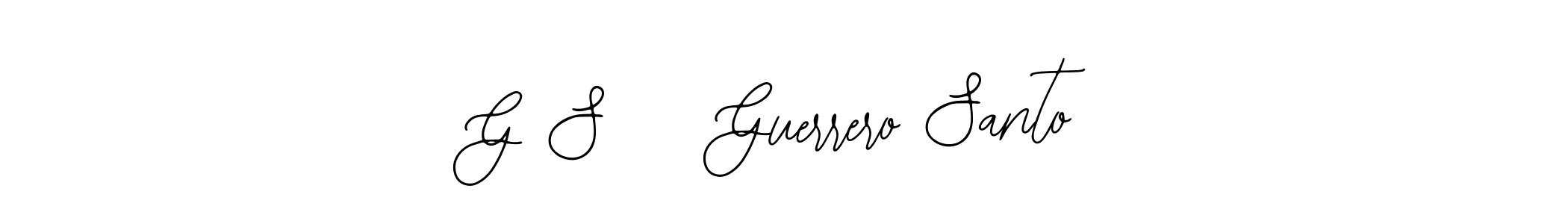 Create a beautiful signature design for name G S    Guerrero Santo. With this signature (Bearetta-2O07w) fonts, you can make a handwritten signature for free. G S    Guerrero Santo signature style 12 images and pictures png