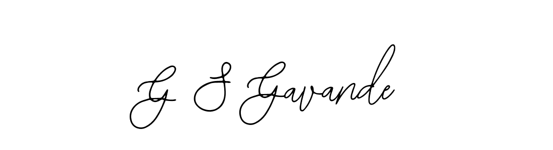 Use a signature maker to create a handwritten signature online. With this signature software, you can design (Bearetta-2O07w) your own signature for name G S Gavande. G S Gavande signature style 12 images and pictures png