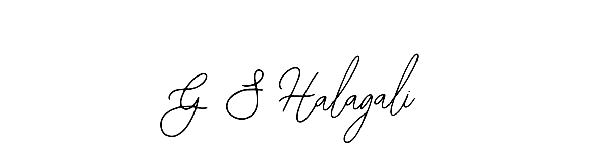 You should practise on your own different ways (Bearetta-2O07w) to write your name (G S Halagali) in signature. don't let someone else do it for you. G S Halagali signature style 12 images and pictures png