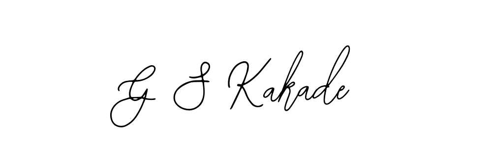 Use a signature maker to create a handwritten signature online. With this signature software, you can design (Bearetta-2O07w) your own signature for name G S Kakade. G S Kakade signature style 12 images and pictures png