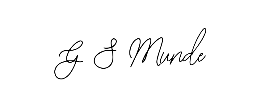 Use a signature maker to create a handwritten signature online. With this signature software, you can design (Bearetta-2O07w) your own signature for name G S Munde. G S Munde signature style 12 images and pictures png