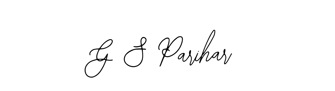 The best way (Bearetta-2O07w) to make a short signature is to pick only two or three words in your name. The name G S Parihar include a total of six letters. For converting this name. G S Parihar signature style 12 images and pictures png