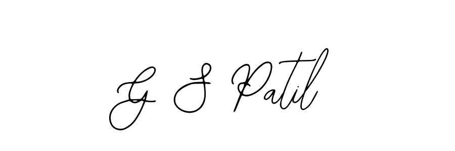 The best way (Bearetta-2O07w) to make a short signature is to pick only two or three words in your name. The name G S Patil include a total of six letters. For converting this name. G S Patil signature style 12 images and pictures png