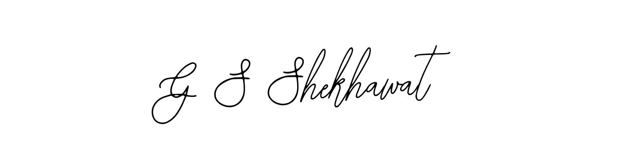 Design your own signature with our free online signature maker. With this signature software, you can create a handwritten (Bearetta-2O07w) signature for name G S Shekhawat. G S Shekhawat signature style 12 images and pictures png