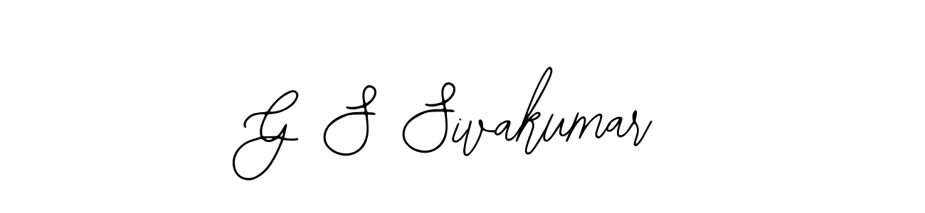 Also You can easily find your signature by using the search form. We will create G S Sivakumar name handwritten signature images for you free of cost using Bearetta-2O07w sign style. G S Sivakumar signature style 12 images and pictures png